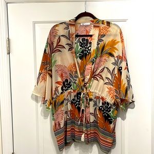 Beautiful sheer floral cover size L/XL